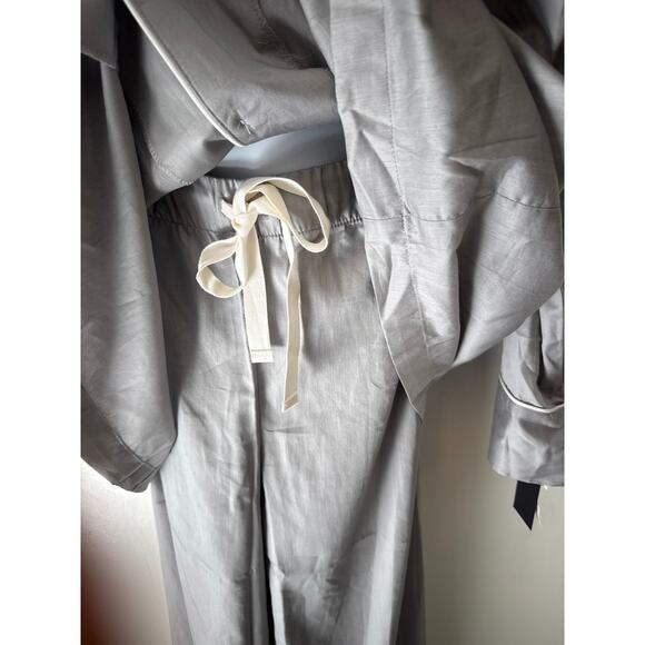 NWT Natori 100% Cotton Sateen Gray Pajama Set XL - Picture 4 of 6